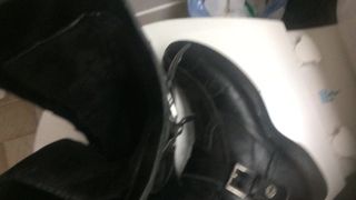 Cum inside my girlfriend boots