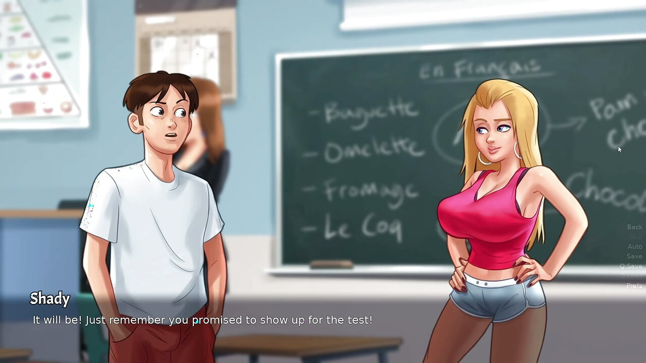 Big Tits Cheerleader's touching each other - Summertime Saga part 15