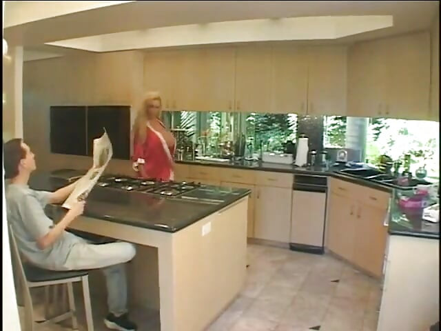 Luxurious Big Tittie MILF Offers Some Cream to His Coffee
