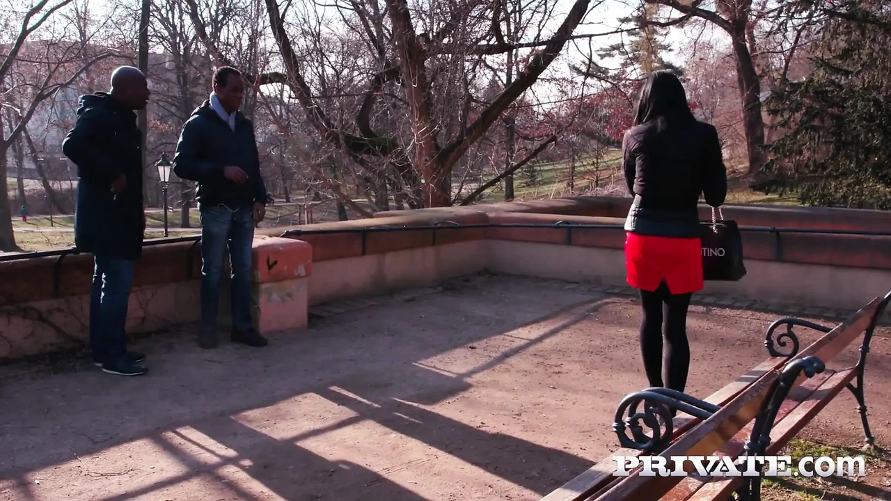 Adelle Sabelle celebrates her recent divorce with a wild interracial threesome!