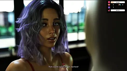 Private time with Julia very intense and highly intimate scenes.Game of hearts 1