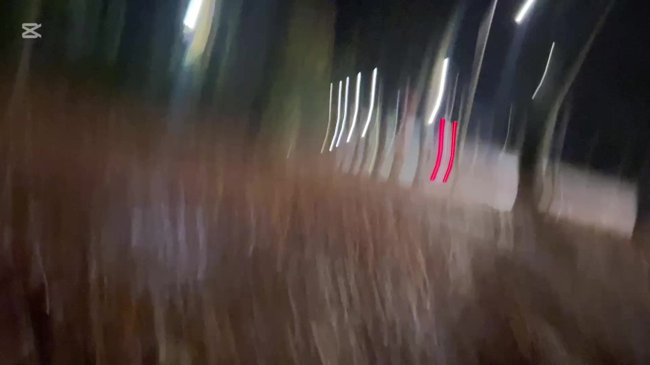 Flashing next to the road
