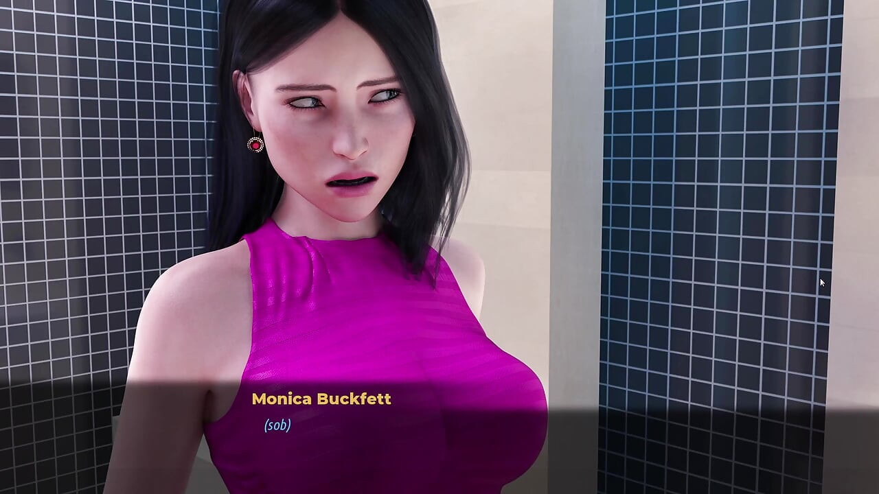 Fashion Business # 1 - Monica lutscht schwänze zweimal in der toilette - Porno-spiele, Erwachsenenspiele, 3d-spiel