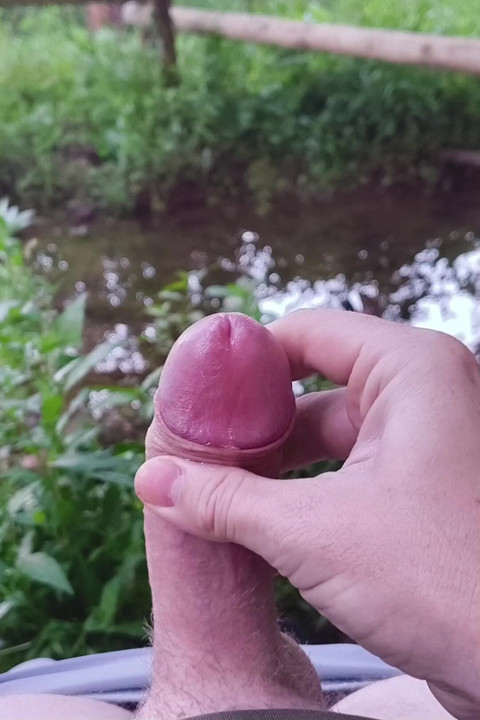 Edging By The River Precum