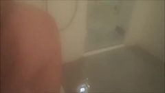 Jerk off and cum in cruise ship steam room