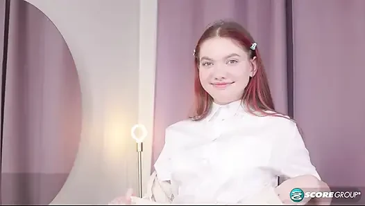 Schoolgirl Vivi Rides Her Dildo and Cums Hard After Class
