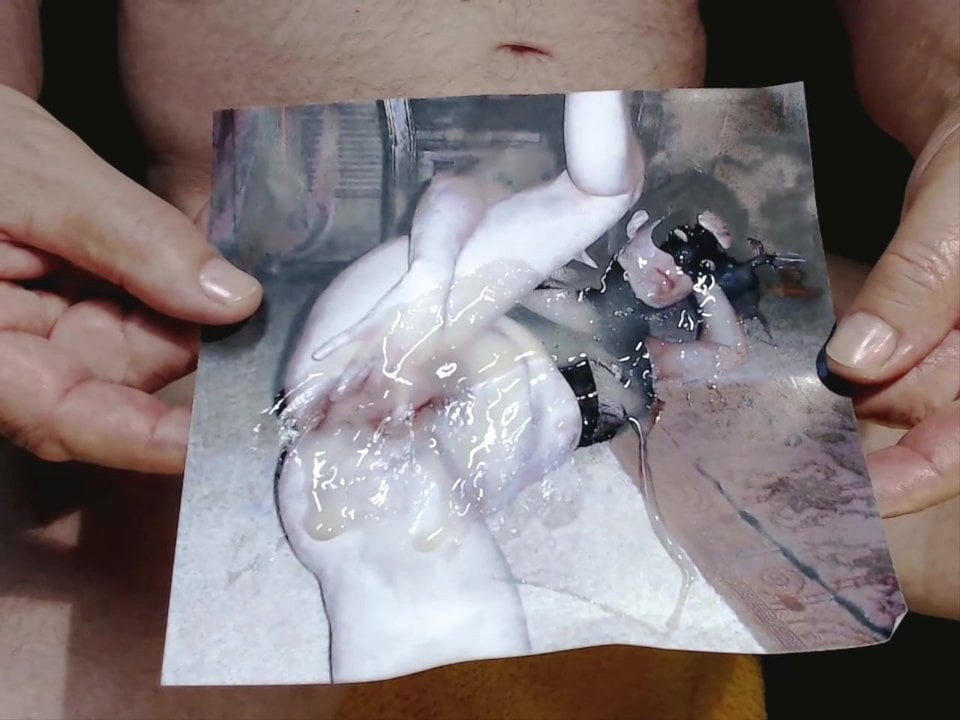 Tribute for HatLadyandCman - horny slut gets a huge load