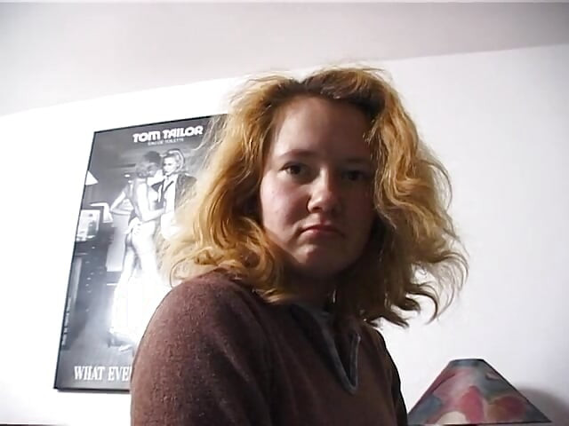 Hairy blonde chick sucks dude's cock at the casting in pov