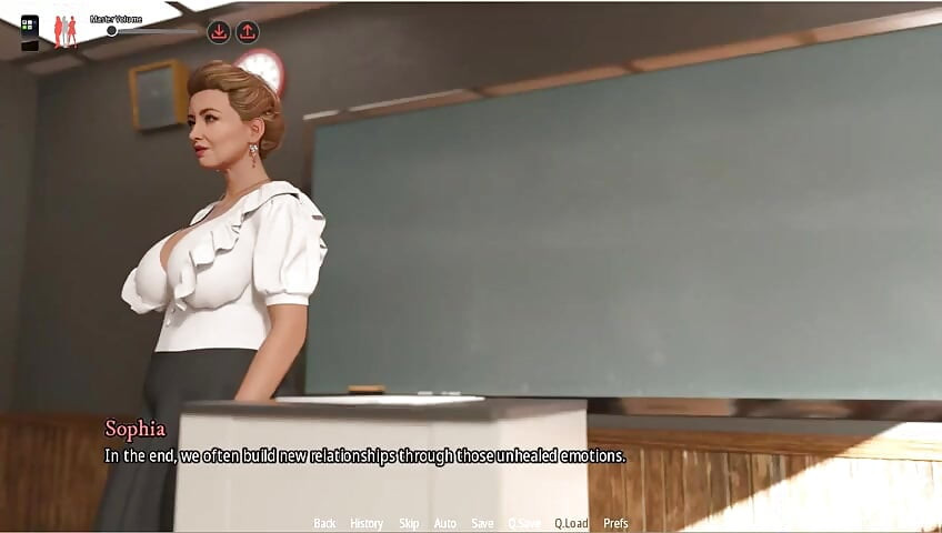 Milfheim - Gameplay - Roleplay - Professor Teasing, Public Boobs Exposure