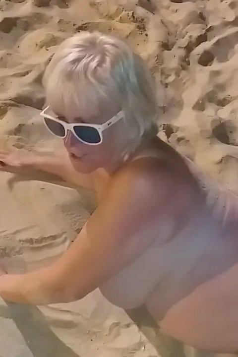 Hot Stroking in the Sand