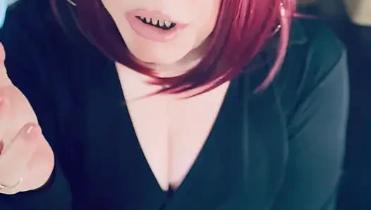 This gorgeous Secretary, Tina Snua,  Smokes A Cigarette For You With Lots Of Tricks