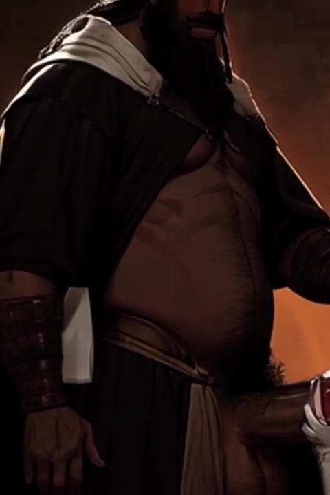 Wielki tyłek MILF w renesansowych ubraniach festiwalowych zerżniętych przez muzułmańskich wojowników