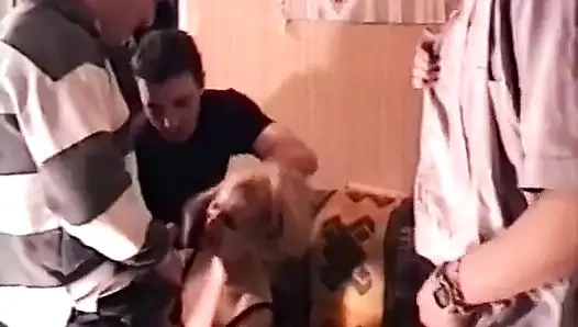 A Blond Girl Fucked by Two Strangers and the Taxi Driver
