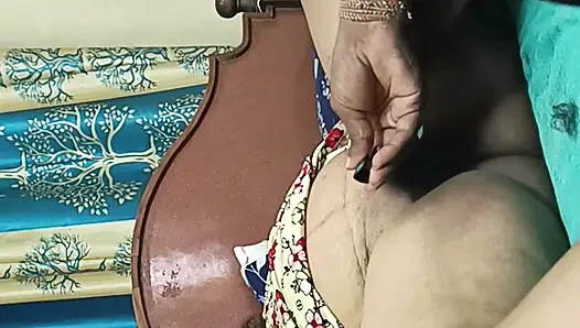 Desi Beautiful Stepmom Pussy Shaving with Stepson