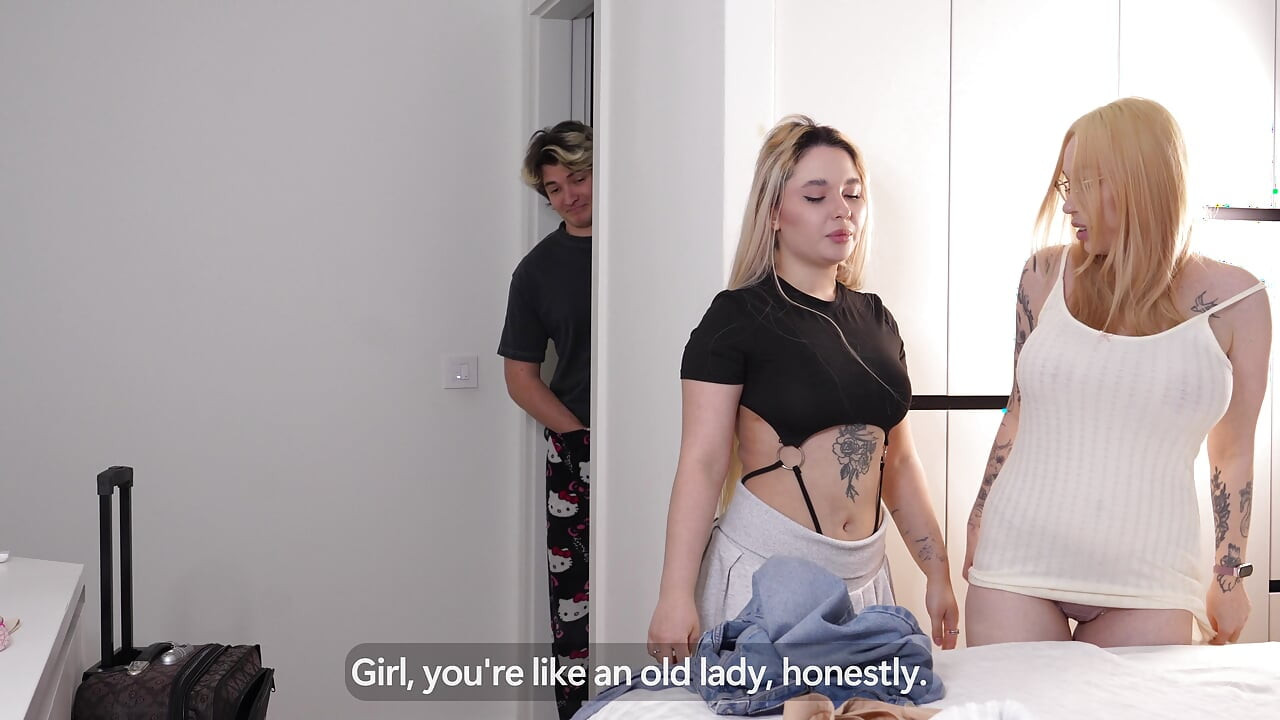 I Had to Share a Bed with My Stepmom and Stepsister, but I Didn't Lose My Cool and Fucked