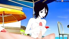Hentai neukt Kuchiki Rukia bleekmiddel ongecensureerd
