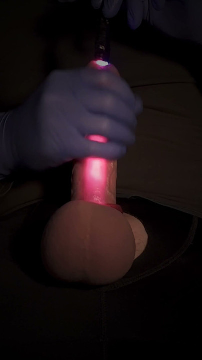 Cock Sounding With Led Light Rod | Clip 1