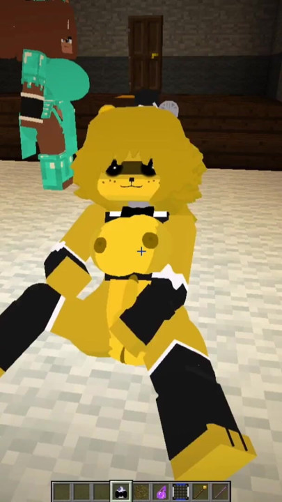 Minecraft Fapcraft: Fazclaire's Nightclub Edition Fucking Type 1 or Golden Bonfie, Golden Bonnie, in ass and face fucking | Clip 1