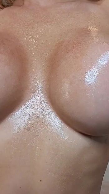 Oiled up Bimbo Slut