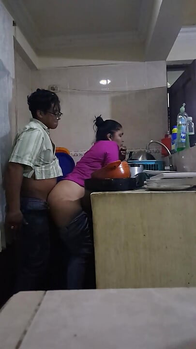 Fucking and Sucking with the Employee in the Kitchen