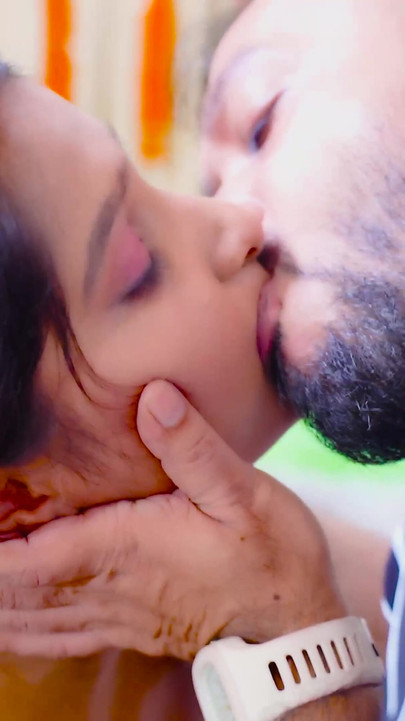 Key moment from "Desi Big Boobs Mallu Girl Erotic Shoot's BTS while camera man fucks her infront of the camera ( Hindi Audio )"