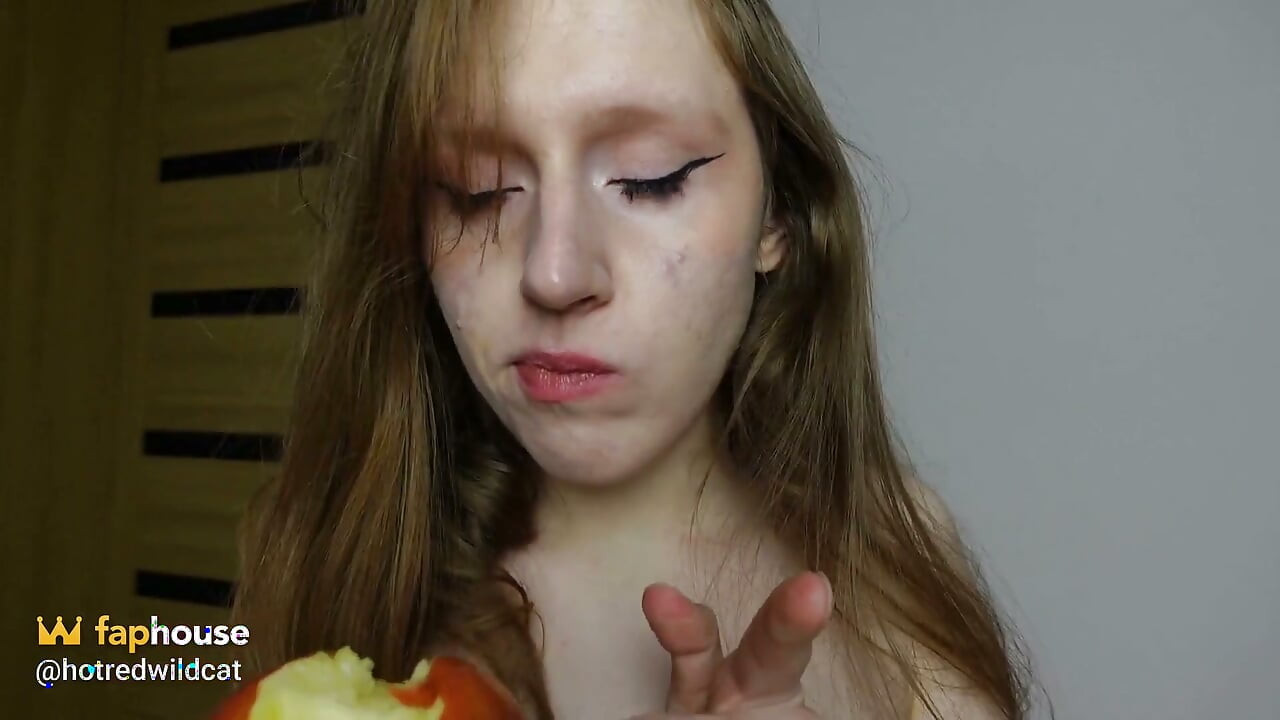 Asmr Eating Apple Naked