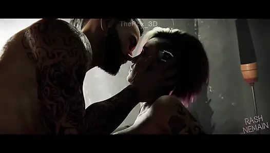 Cyberpunk 2077 - Judy Alvarez WM Penilaian Warna Penuh (Suara) Hentai 3D RashNemain Animasi
