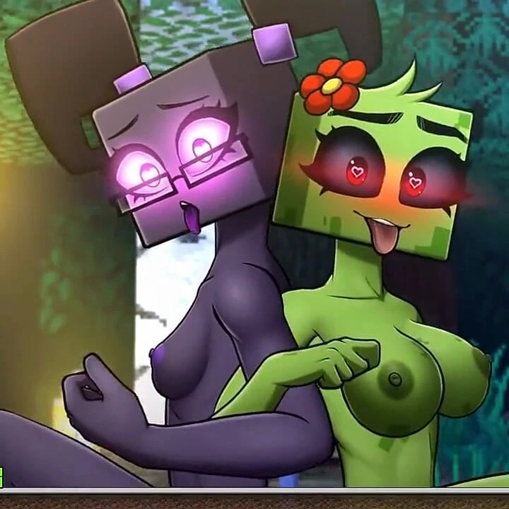 Minecraft Horny Craft - bagian 64 seks threesome terakhir endergirl dan creeper!! oleh Loveskysanhentai