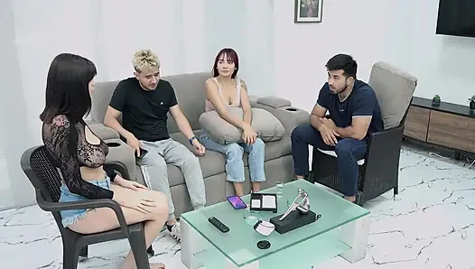 Bi Quartet! College Girl, Amateur Quartet Swingers