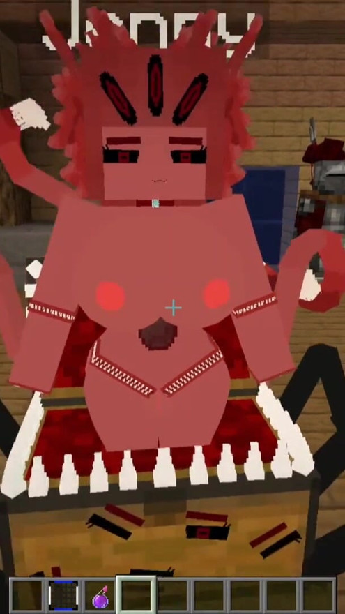 The Jenny Mod Minecraft A little present for you, A MIMIC and she is sexy and ready to fuck | Clip 1