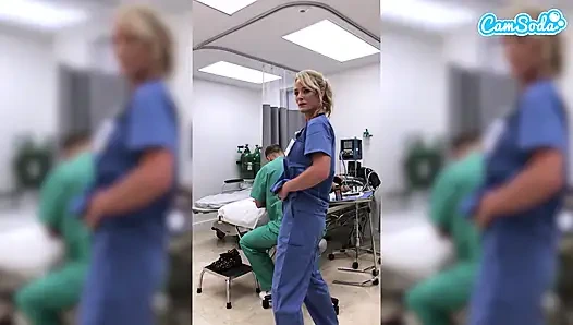 Fit MILF Nurse Gets Fired for Masturbating in the Hospital