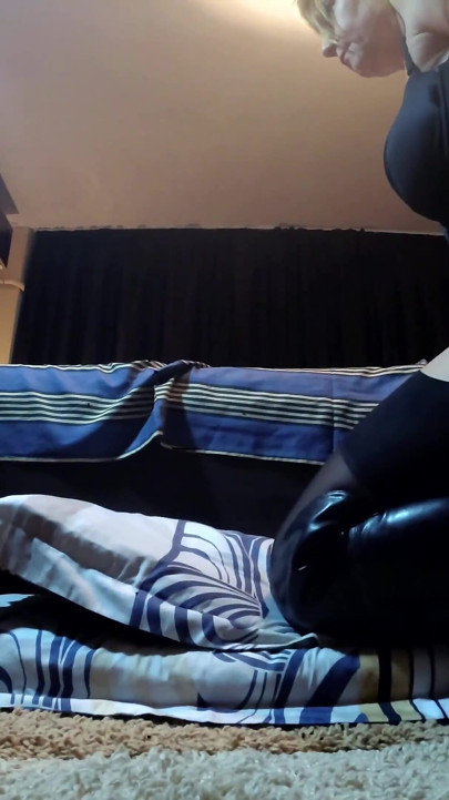 Sexy MILF with big tits assfucked and cum in mouth