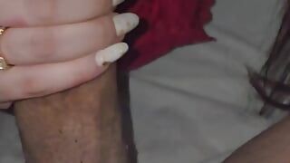 Step mom risky blowjob step son dick while husband is next room