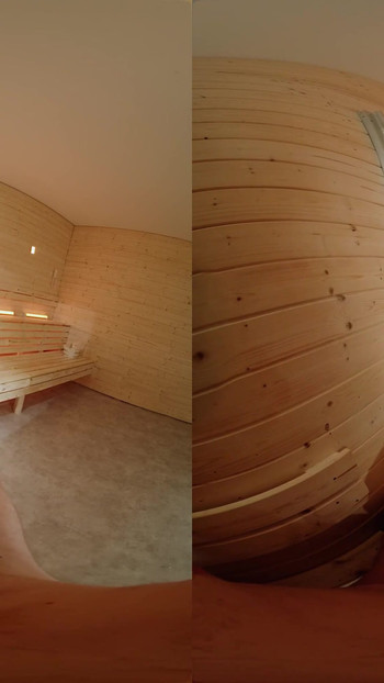 Ikonický okamžik z "Šukej mě v sauně - Virtuální skutečné porno"