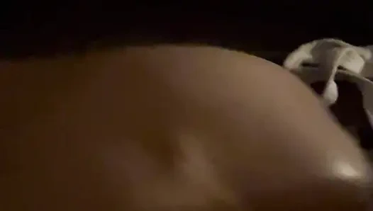 Penetrating her tight pussy from behind