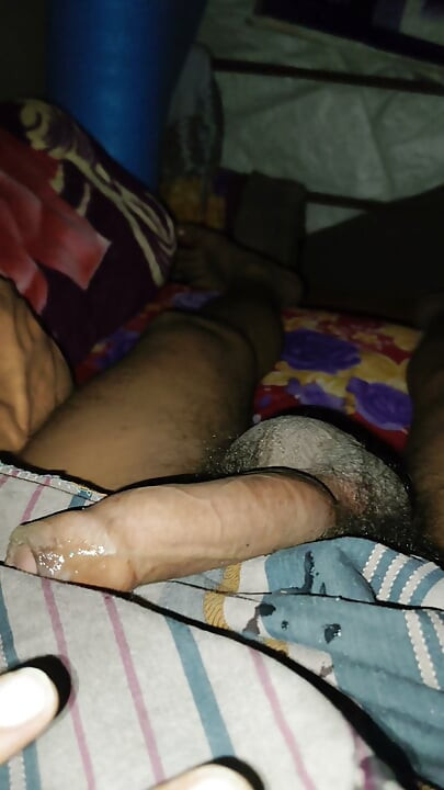 Before sleeping on bed with mobile  and mastering