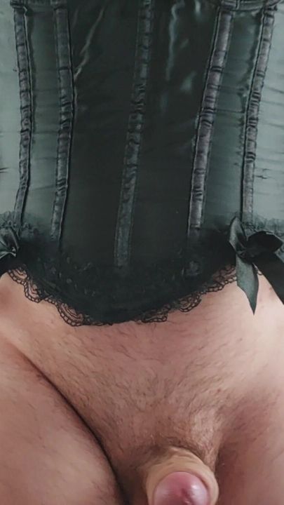 jerking of in a corset