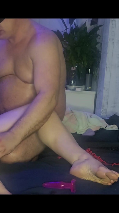 Very hot pervered wife loves to have a guy on his fours so he can spread his asshole | Clip 2