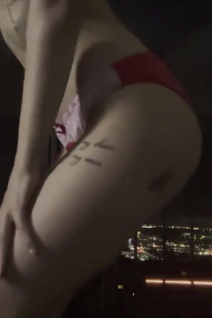 Hot Asian in Red Satin