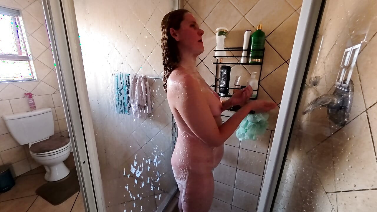 MILF taking a hot, sexy, soapy shower for you