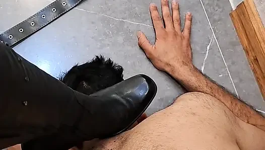 Under My Boots. Her Boots, His Submission