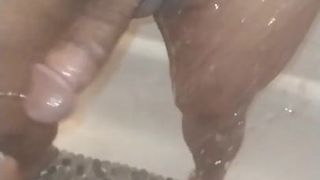 Slow motion dick washing