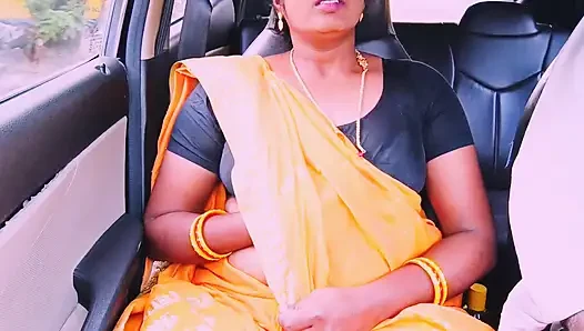Villege maid car sex Telugu dirty talks.