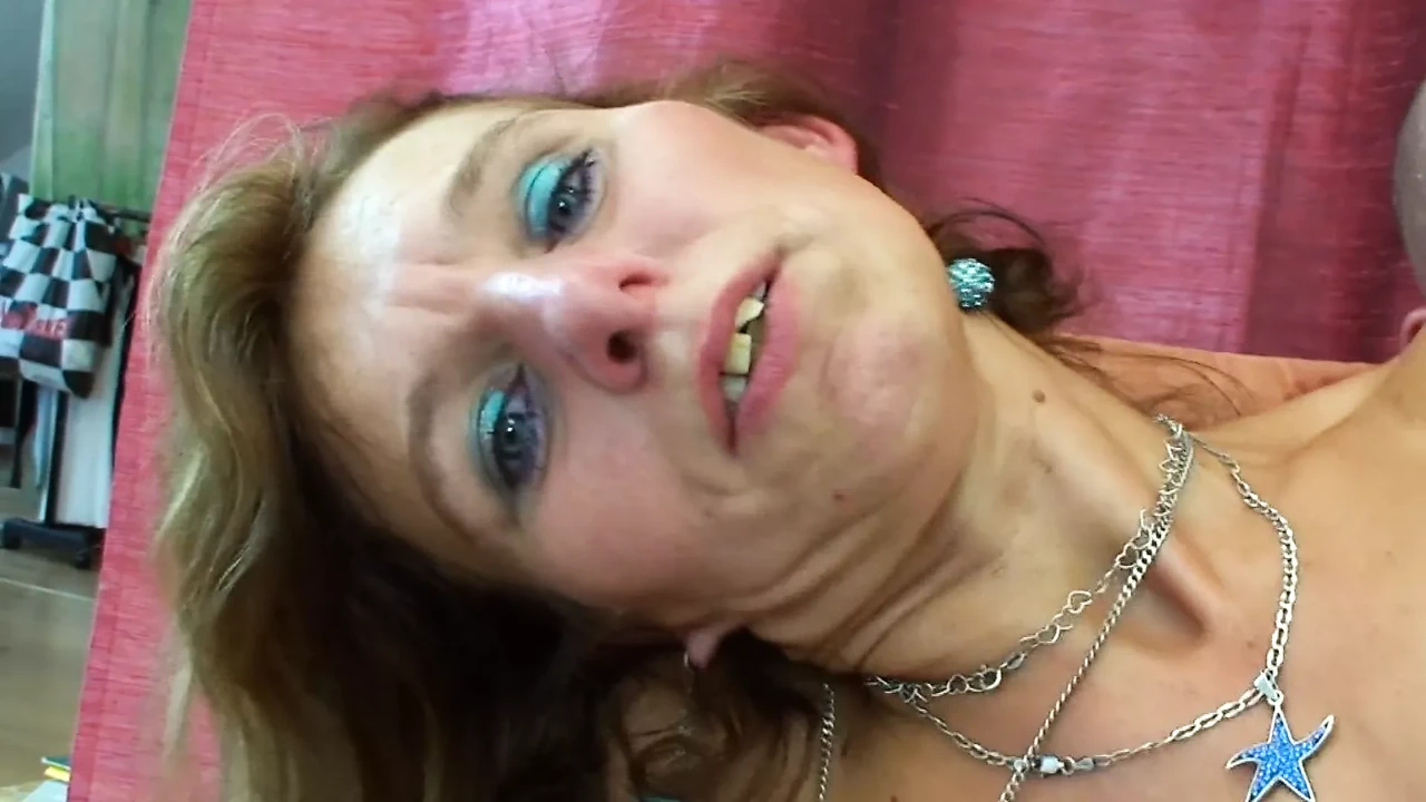 Hairy skinny 65 year old granny fucks younger guy