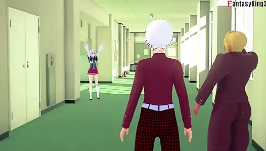 Ich hätte lehrerin Rossweisse fast gefickt, aber am ende einen blowjob von Kuroka - AUF DEN TÄTOWIERTEN NTR Madness wohnte