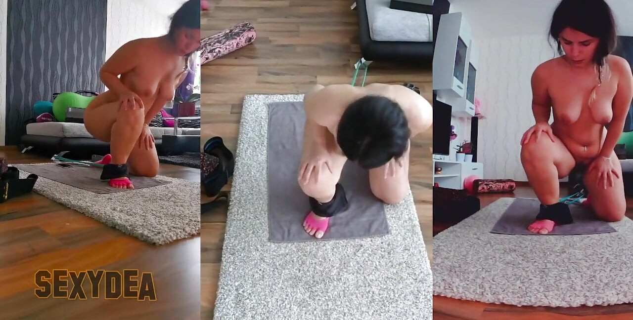 Trở nên nóng bỏng và đổ mồ hôi với tôi trong buổi tập luyện khỏa thân ở chế độ ba cam!