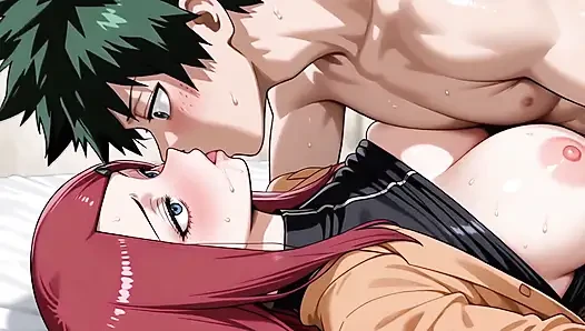 Midoriya (mha) X Kushina (Naruto)