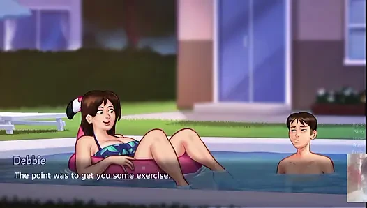 Big boobed MILF Step-Mom was surprised!! I fucked her in the swimming pool.