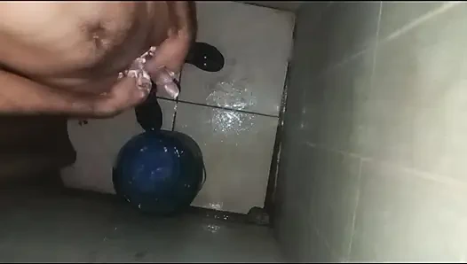 Guy masturbates with his partner and they end up