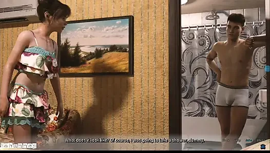 Gates motel # 1: jemand sah rose an, während sie ihre muschi rasierte